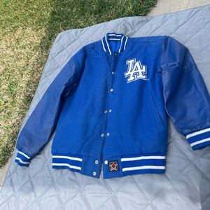 LA Dodgers reversible lettermen jacket XL